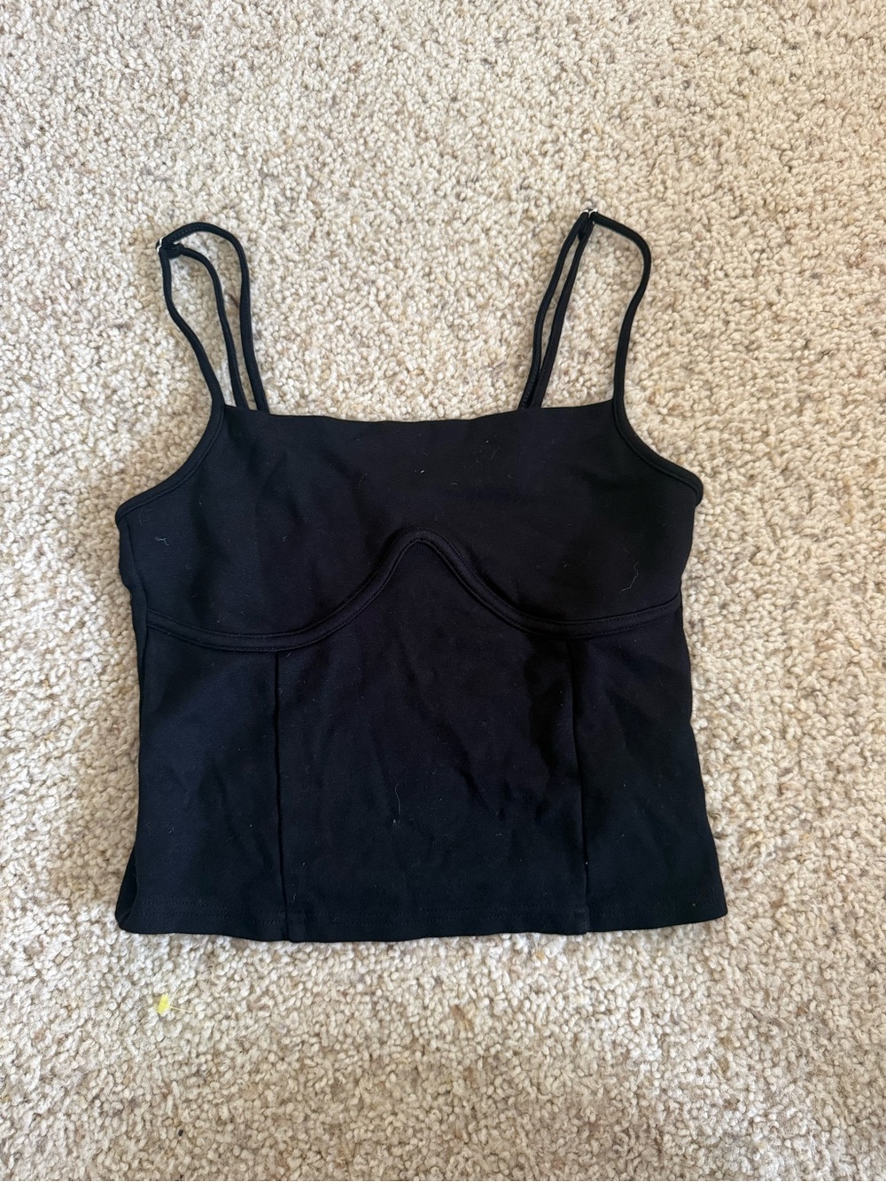 H&M Black Double-Strap Cami Top